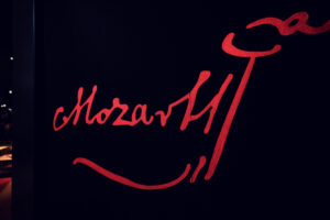Mozart Sign at the House of Music.