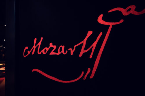 Mozart Sign at the House of Music.