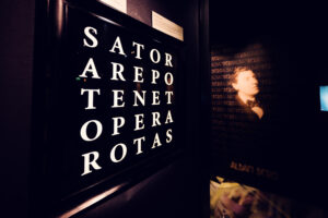 The Sator Square Installation at the House of Music.