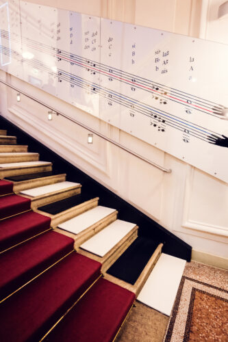 Interaktive Musiktreppe im Haus der Musik