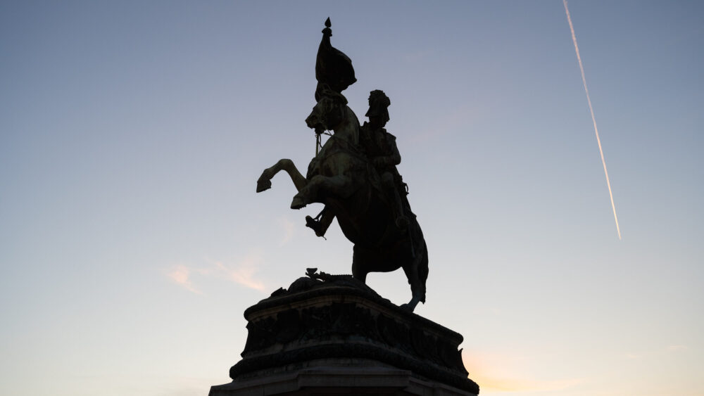 Impressive Archduke Charles statue at Heldenplatz, commemorating Austria's military hero.