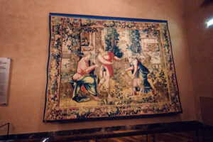 Círculo de Bernaert van Orley, Disputa entre Tobías y Ana, en la Sala XXXII del Museo de Historia del Arte de Viena.