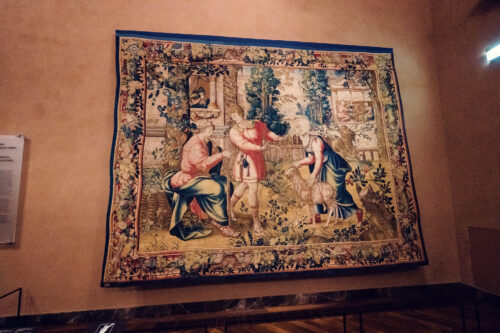 Círculo de Bernaert van Orley, Disputa entre Tobías y Ana, en la Sala XXXII del Museo de Historia del Arte de Viena.
