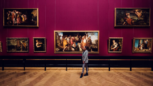 Masterpieces in the Kunsthistorisches Museum Vienna include, among others, 'The Anointment of David' by Paolo Caliari, known as Veronese.