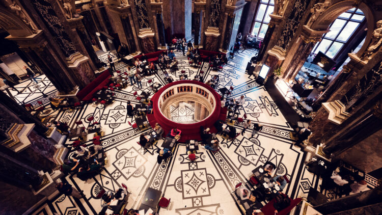 Restaurant and Café view at Kunsthistorisches Museum Café-Restaurant.