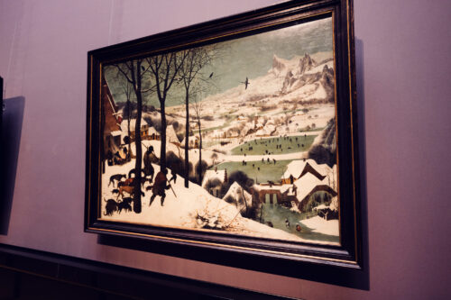 Pieter Bruegel's 'Hunters in the Snow' at the Kunsthistorisches Museum Vienna.