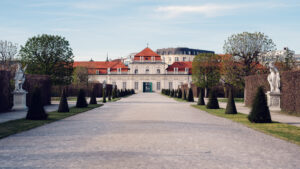 Architektur des Unteren Belvedere in Wien.
