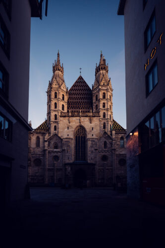 St. Stephen's Cathedral main portal with its intricate stone carvings.