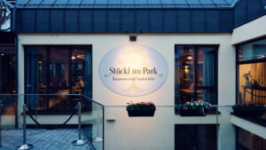 Exterior view of Stöckl im Park restaurant.