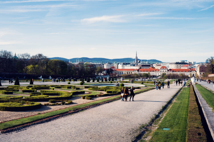 Baroque garden masterpiece at Upper Belvedere.
