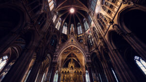 Architectural masterpiece of Votivkirche Vienna (Votive Church).