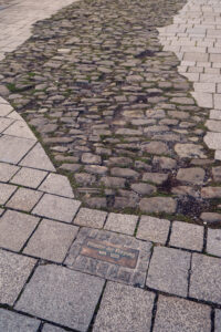 Ancient Roman street at Freyung Square in Vienna, echoing the city's rich historical layers and timeless charm.