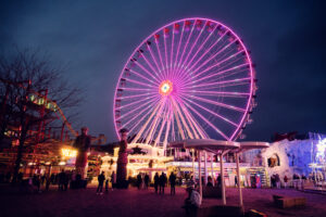 Second Ferris wheel at Wiener Prater Vienna Austria.