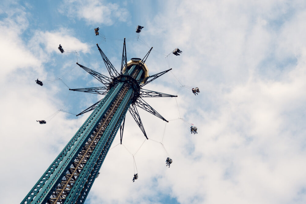 Wiener Prater amusement park Carousel.