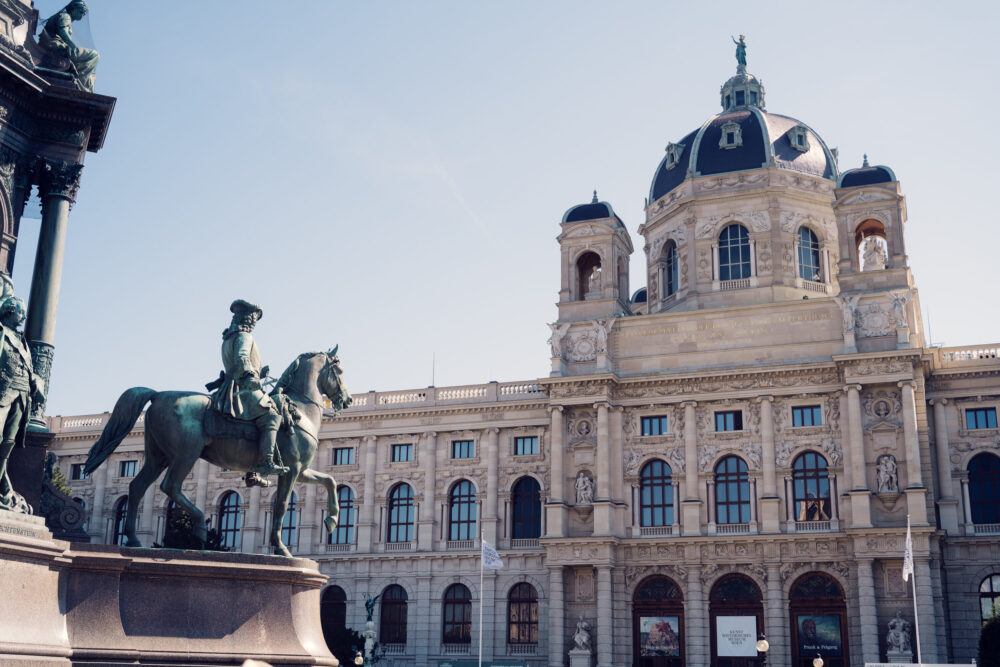Monument's scale demonstrated through relationship with surrounding square.