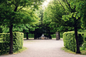 Statua mitologica nei giardini del Palazzo di Schönbrunn.