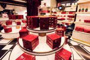 The Original Sacher Torte in the shop at Café Sacher Bel Étage, Vienna.