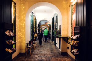 Christmas time Raimundhof Passage Vienna.