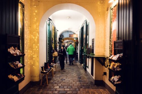 Christmas time Raimundhof Passage Vienna.