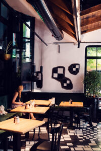 Elegant interior of Café Friedlich, showcasing classic Viennese café culture.