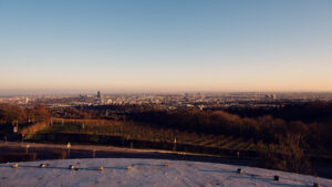 Expansive view of Vienna from Cobenzl, offering a stunning perspective of the city.