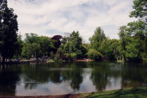 Stadtpark Vienna, established 1862, a classic English landscape garden.