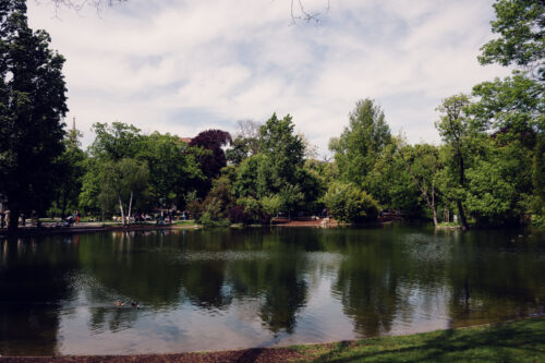 Stadtpark Vienna, established 1862, a classic English landscape garden.