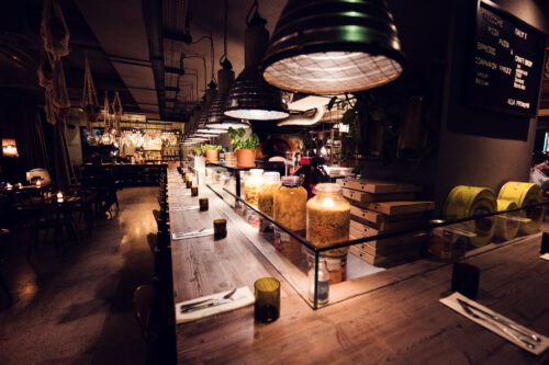 Ribelli's open kitchen design.