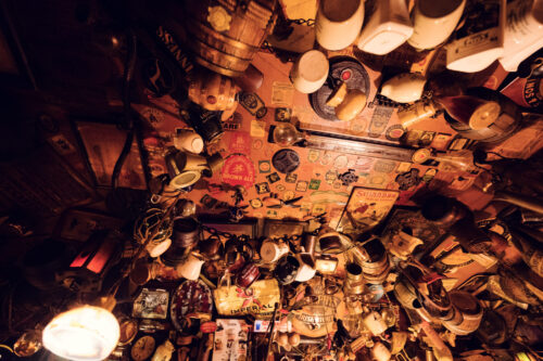 Authentic interior of Bockshorn Irish Pub.