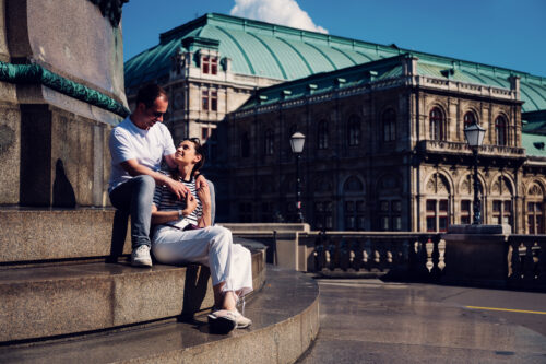 Adriana und Mario in der Albertina Wien.
