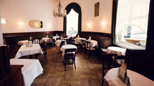 Interior detail of Café Landtmann.
