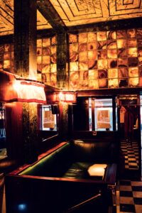 Loos Bar Wien showing Adolf Loos architectural elements and minimalist style.