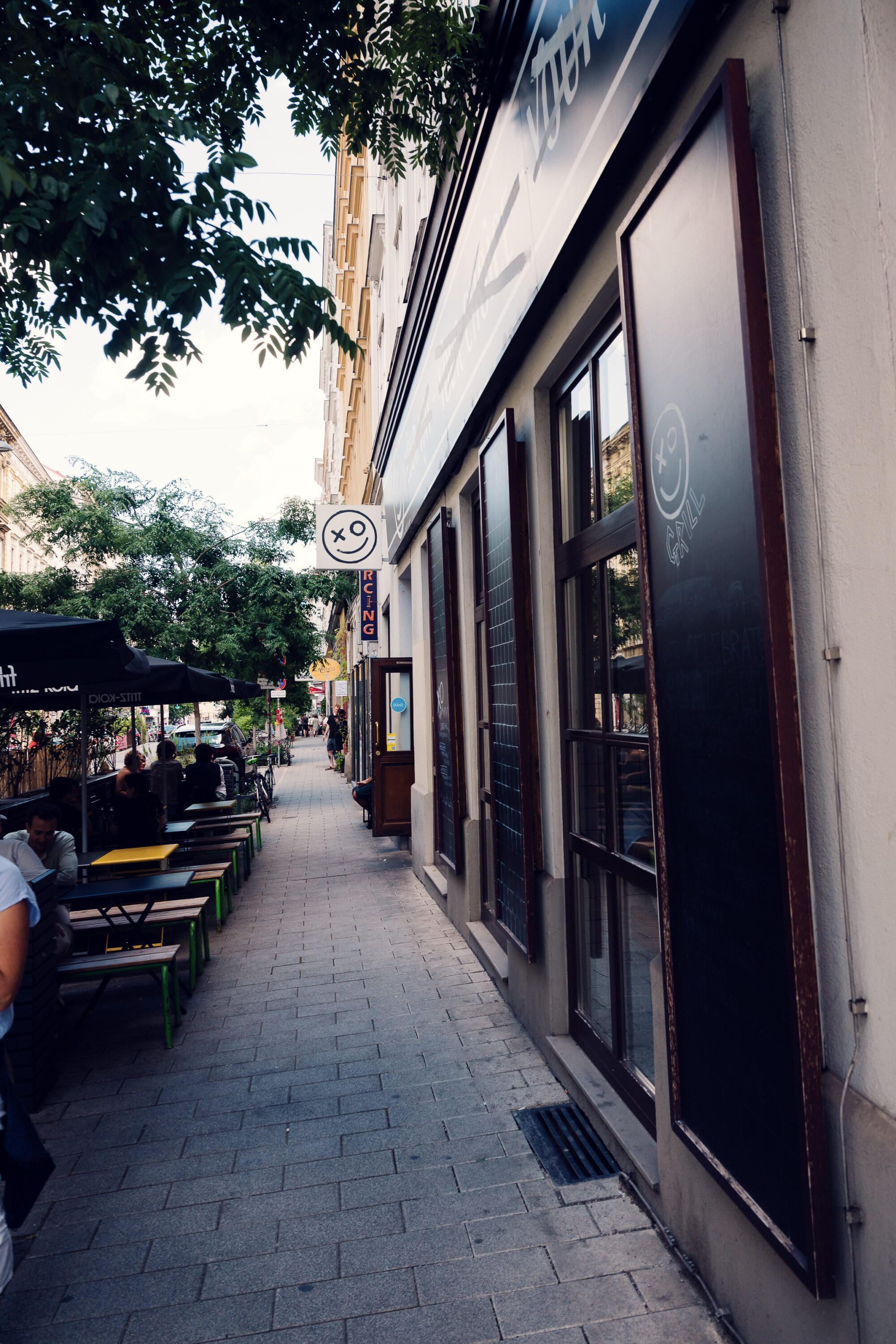 Espace terrasse du XO Grill Neubaugasse.