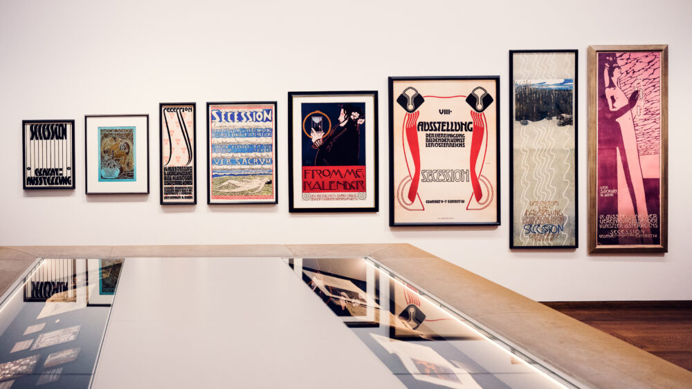 Exhibition poster displayed at the Leopold Museum Vienna.