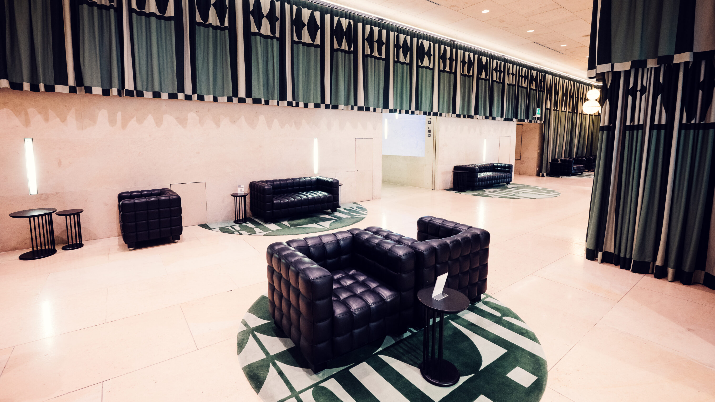 Interior view of the Leopold Museum.