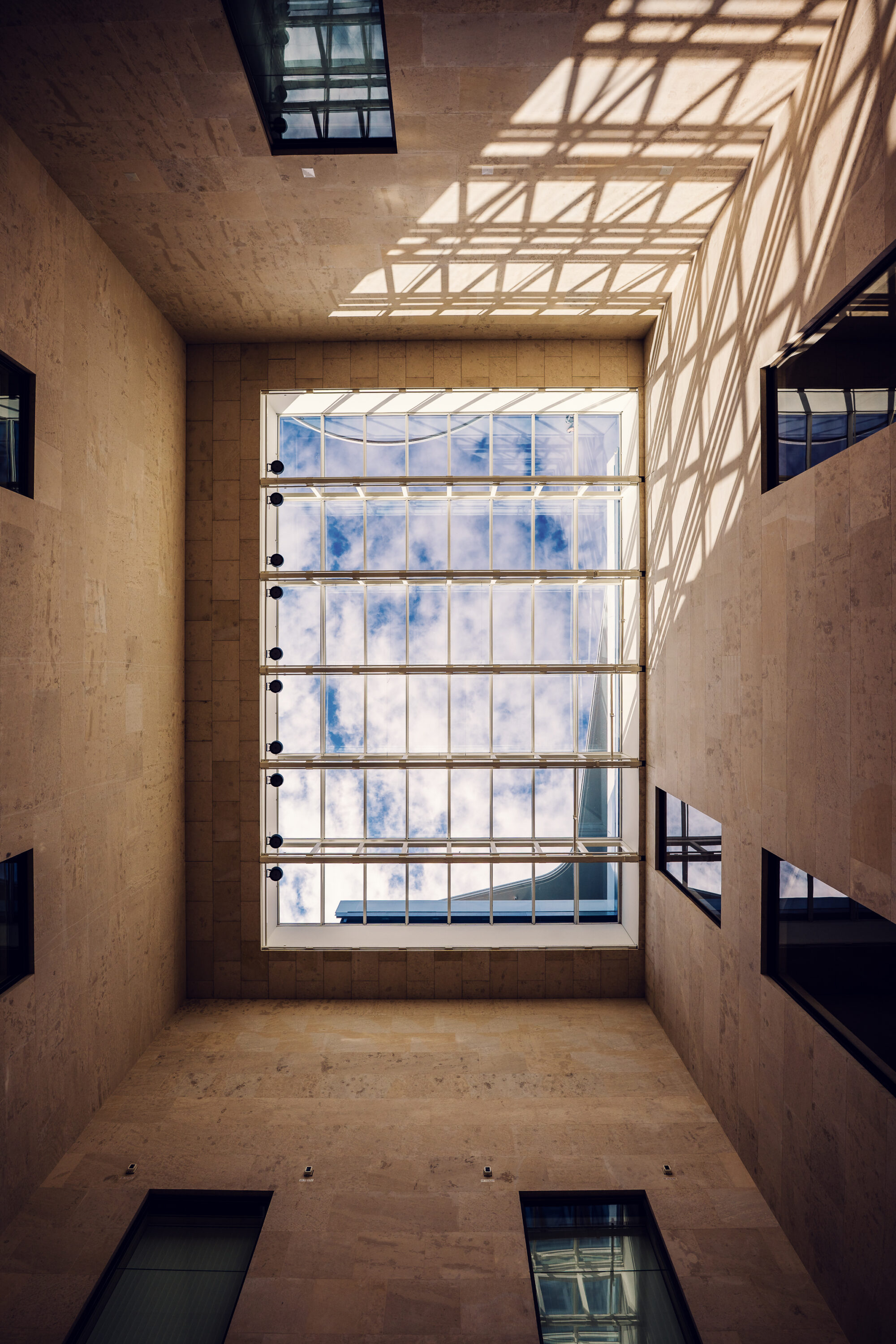 Modern architecture of the Leopold Museum in Vienna.